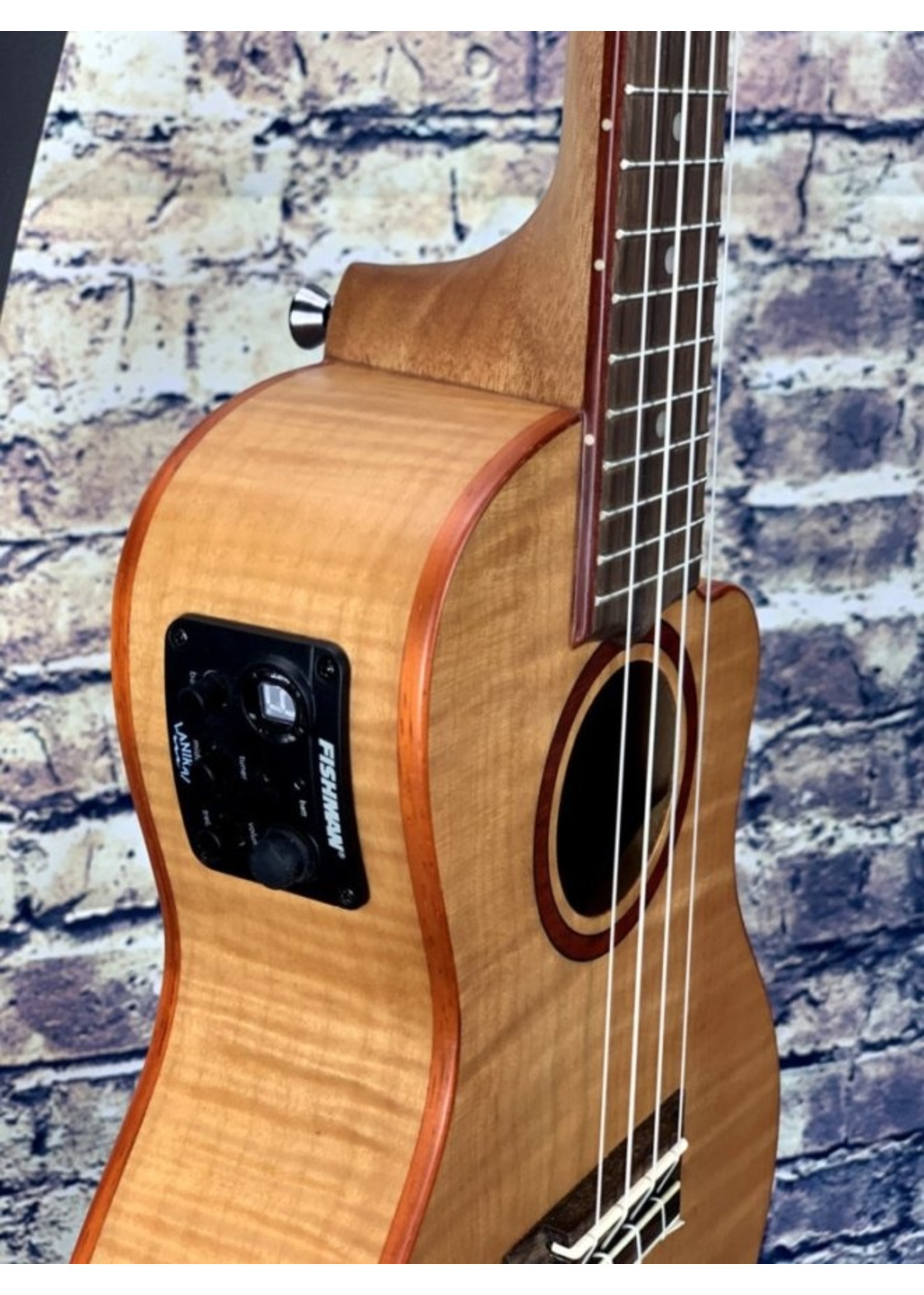 Lanikai Lanikai FM-CEC Ukulele Flame Maple  Natural