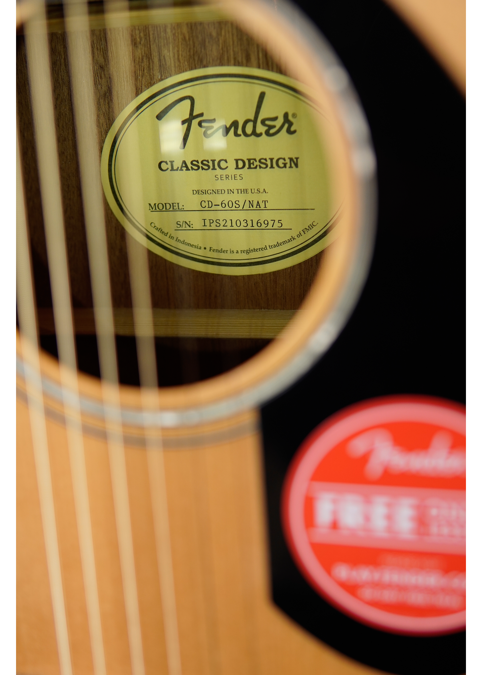 Fender Fender CD-60S Dreadnought, Walnut Fingerboard, Natural