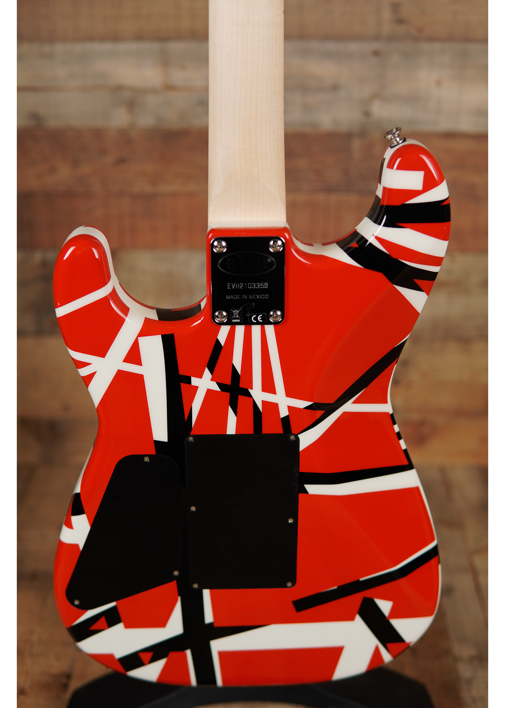 EVH Striped Series Red with Black Stripes - Showtime Music