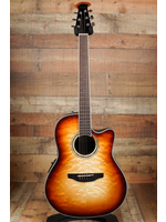 Ovation Ovation Celebrity E-Acoustic CS24X-7C, Cognac Burst, Mid-Depth