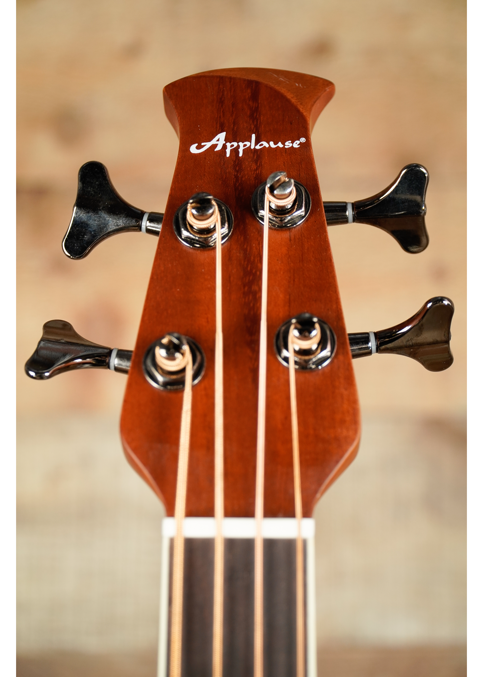 Applause Applause E-Acoustic Bass AEB4-7S, MS,  Cutaway, Honeyburst Satin Mid-Depth