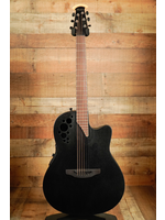 Ovation Ovation Elite TX 1778TX-5, MS/Cutaway, Black Textured, Mid-Depth