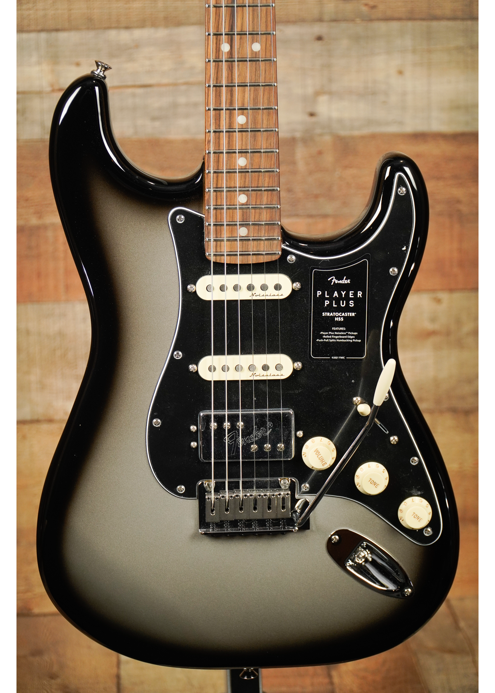 Fender Fender Player Plus Stratocaster® HSS, Pau Ferro Silverburst