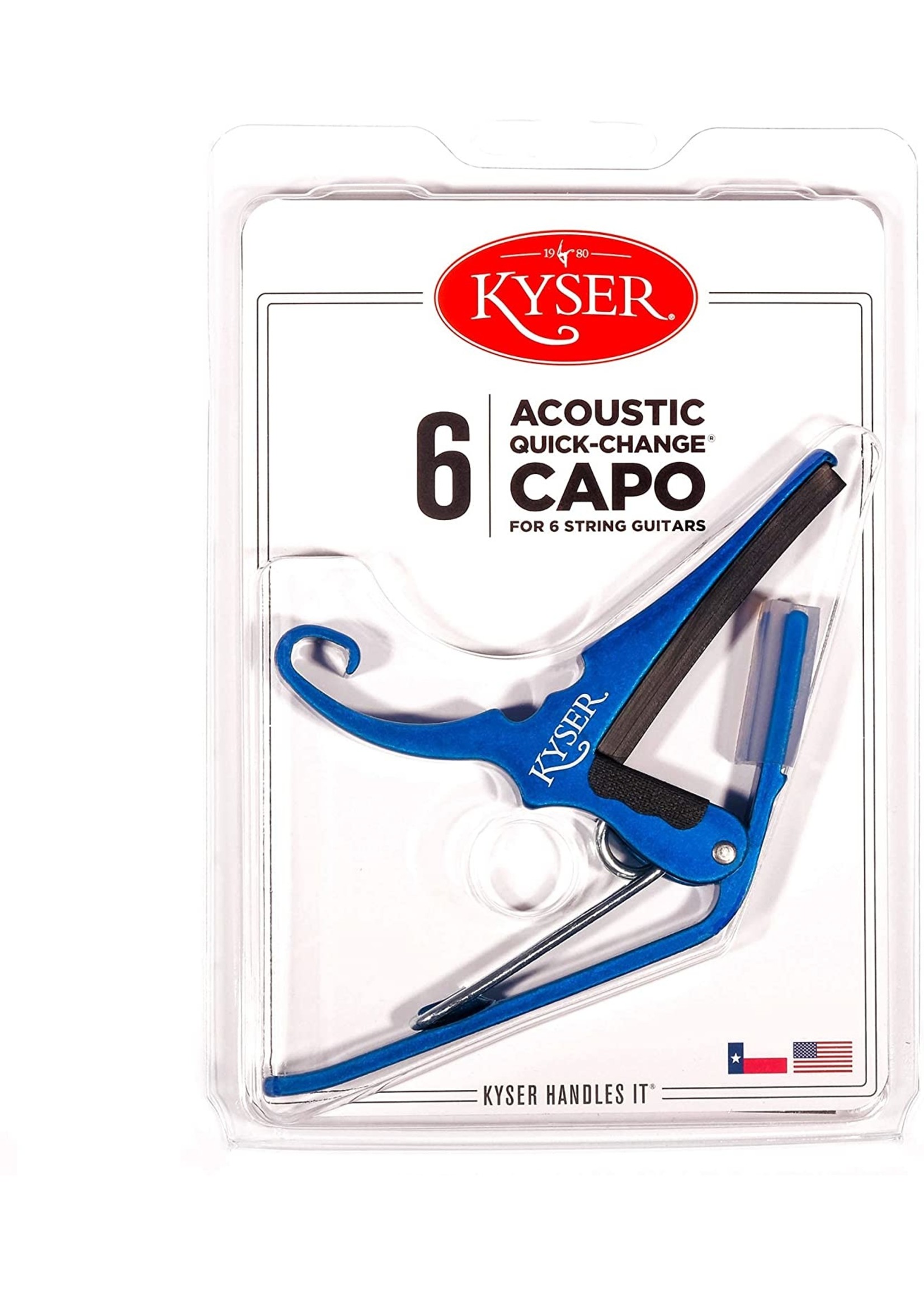 kyser Kyser Acoustic Quick Change Capo-6 String Blue