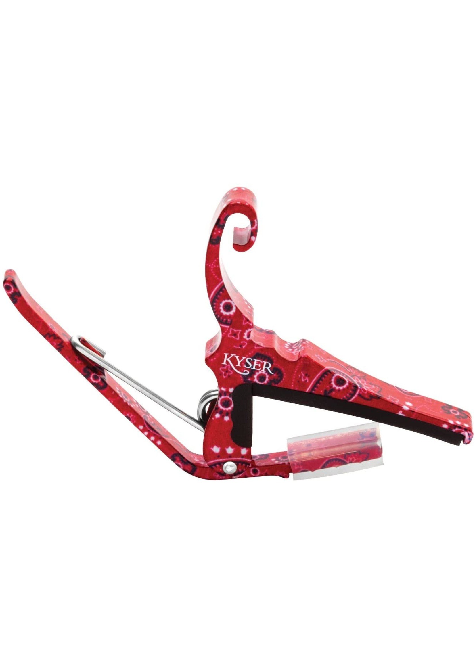 kyser Kyser Acoustic Quick Change Capo-6 String Red Bandana