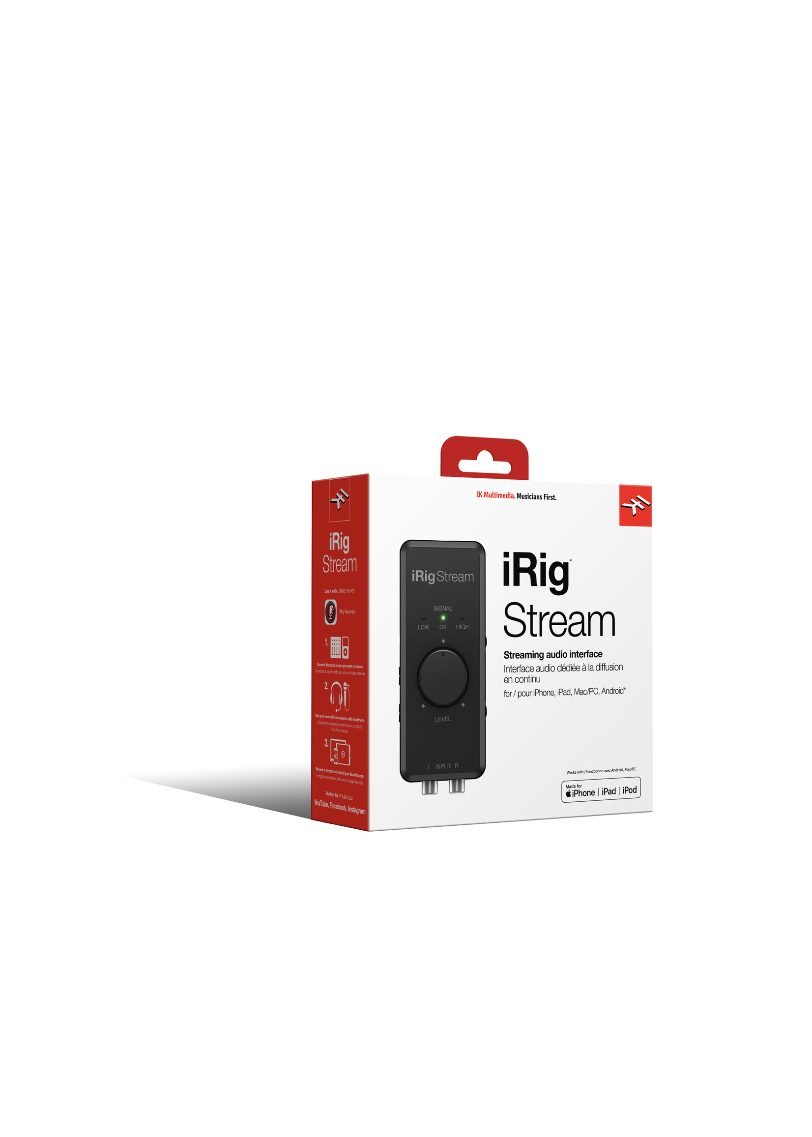 IK Multimedia IK Multimedia iRig Stream 2-channel recording & live-streaming audio interface for iPhone, iPad, Android and Mac/PC