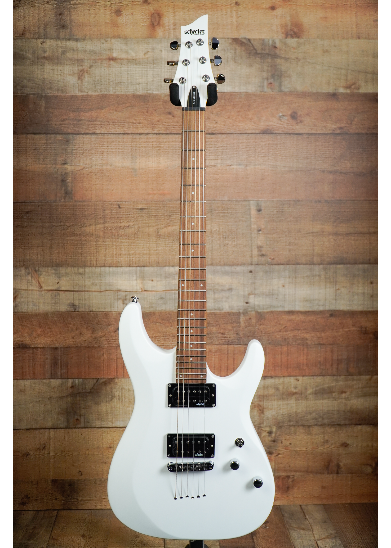 Schecter Schecter C-6 Deluxe Satin White