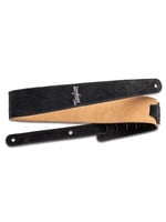 Taylor Taylor Strap,Embroidered Suede,Black,2.5"