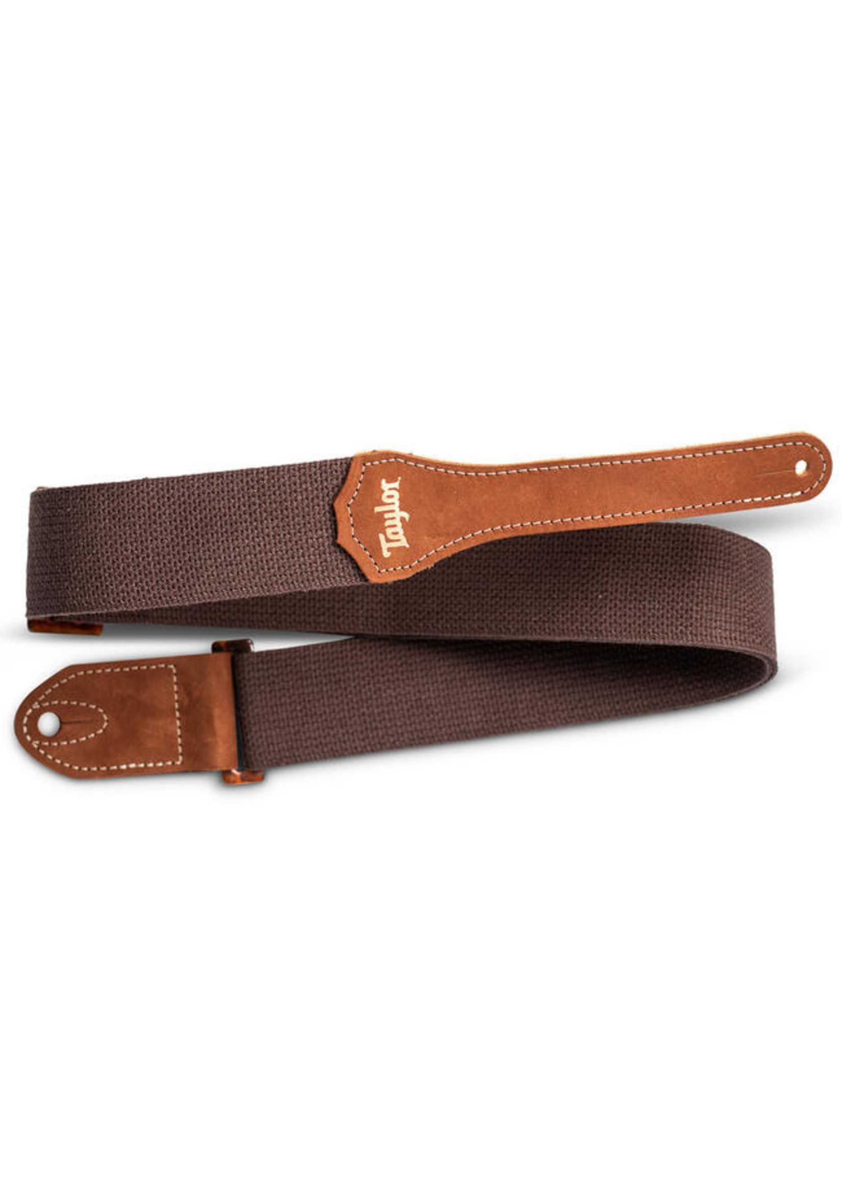 Taylor Taylor GS Mini Strap, Chocolate Brown Cotton, 2"