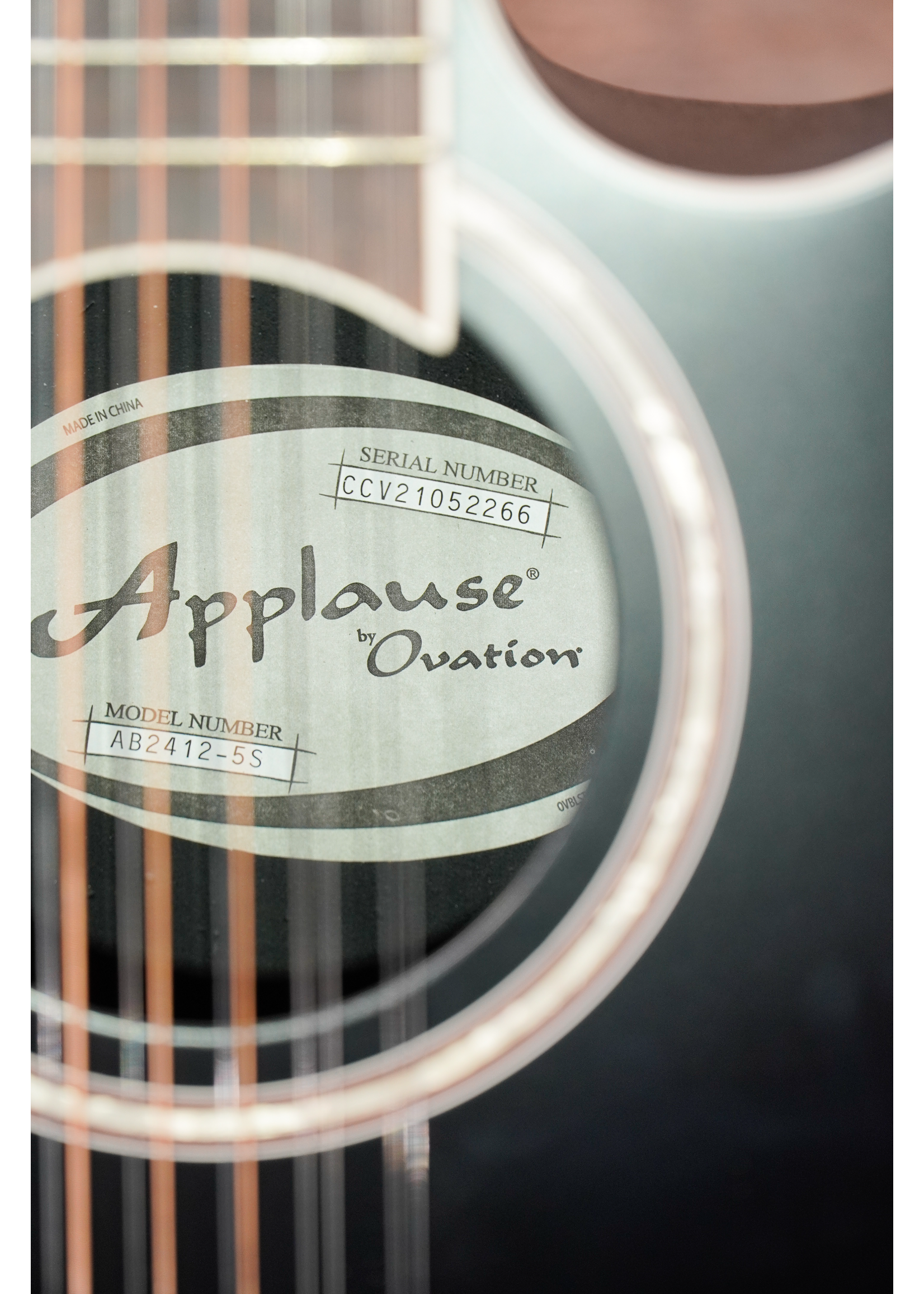 Applause Applause E-Acoustic Guitar AB2412II-5S, CS/Mid/Cutaway, Black Satin, 12-String