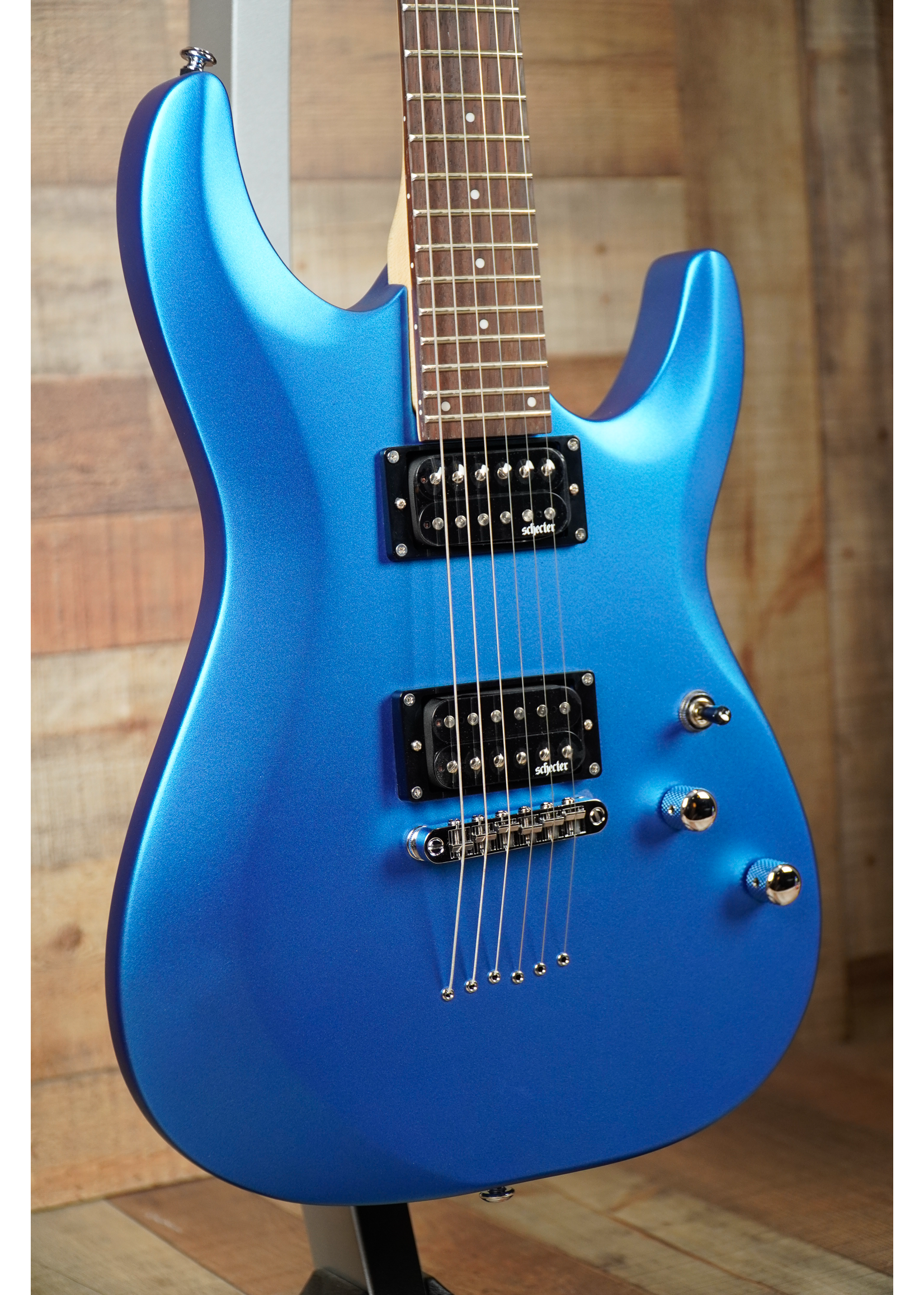 schecter diamond series omen 6 blue