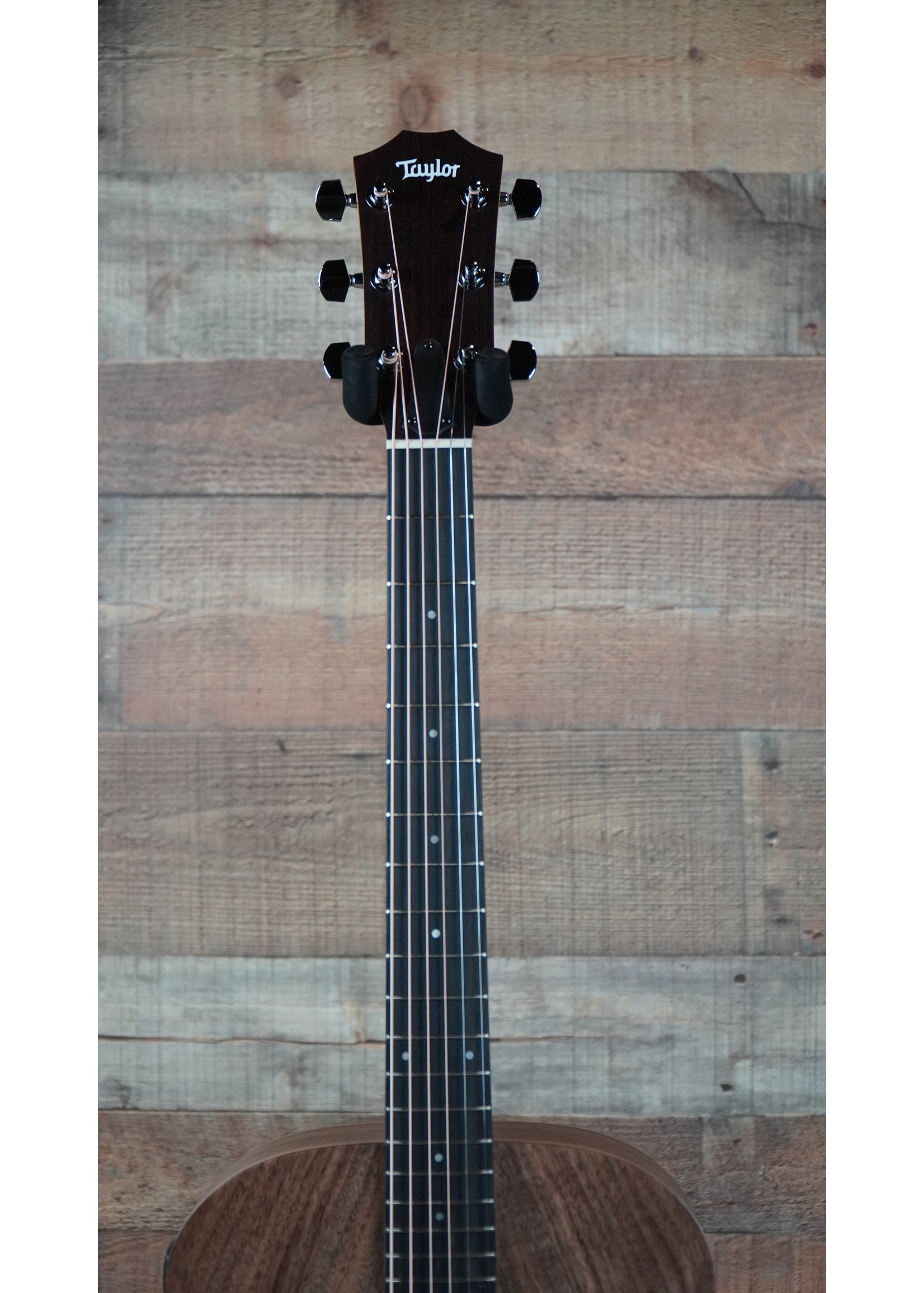 Taylor Taylor Academy 22e Walnut Top | Layered Walnut Back and Sides | Hard Rock Maple Neck | West African Crelicam Ebony Fretboard | ES-B Electronics | Non-cutaway | Gig Bag Case