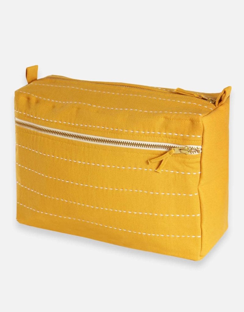 Anchal Large Pin-Stitch Toiletry Bag