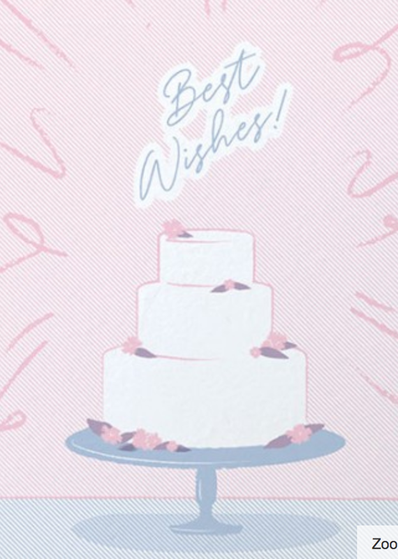 Good Paper Best Wishes Wedding Greeting Card