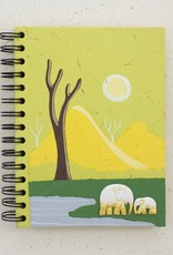 Mr. Ellie Pooh Elephants Light Green Notebook