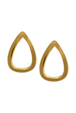 Far Fetched Emotive Stud Earrings Gold