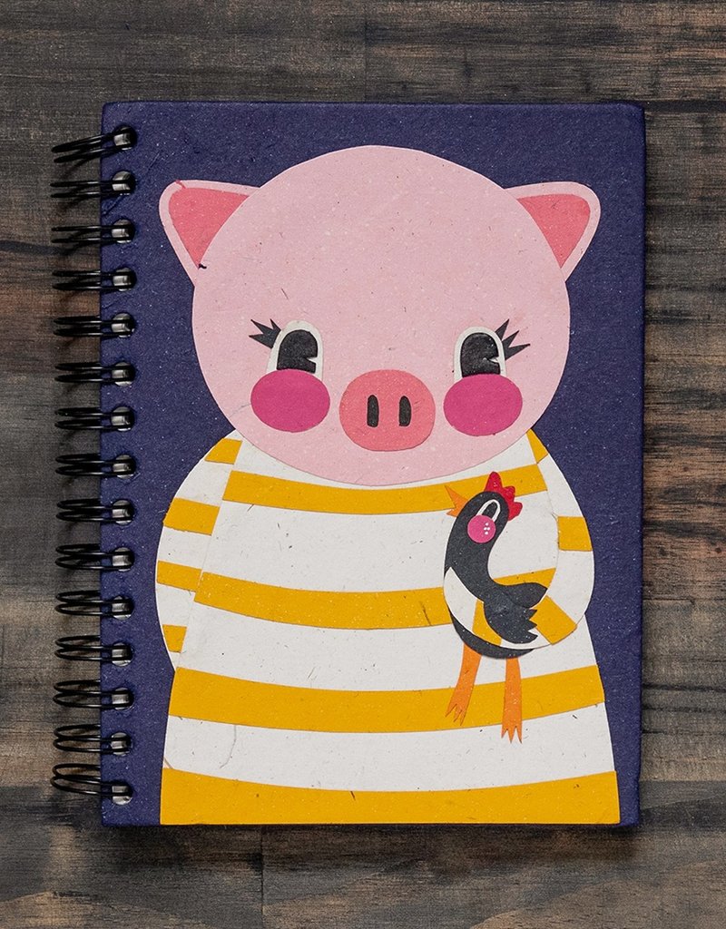 Mr. Ellie Pooh Paula the Pig Notebook