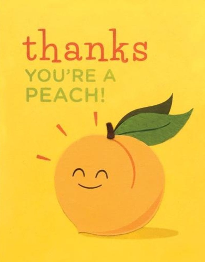 Good Paper Thanks You're A Peach Greeting Card
