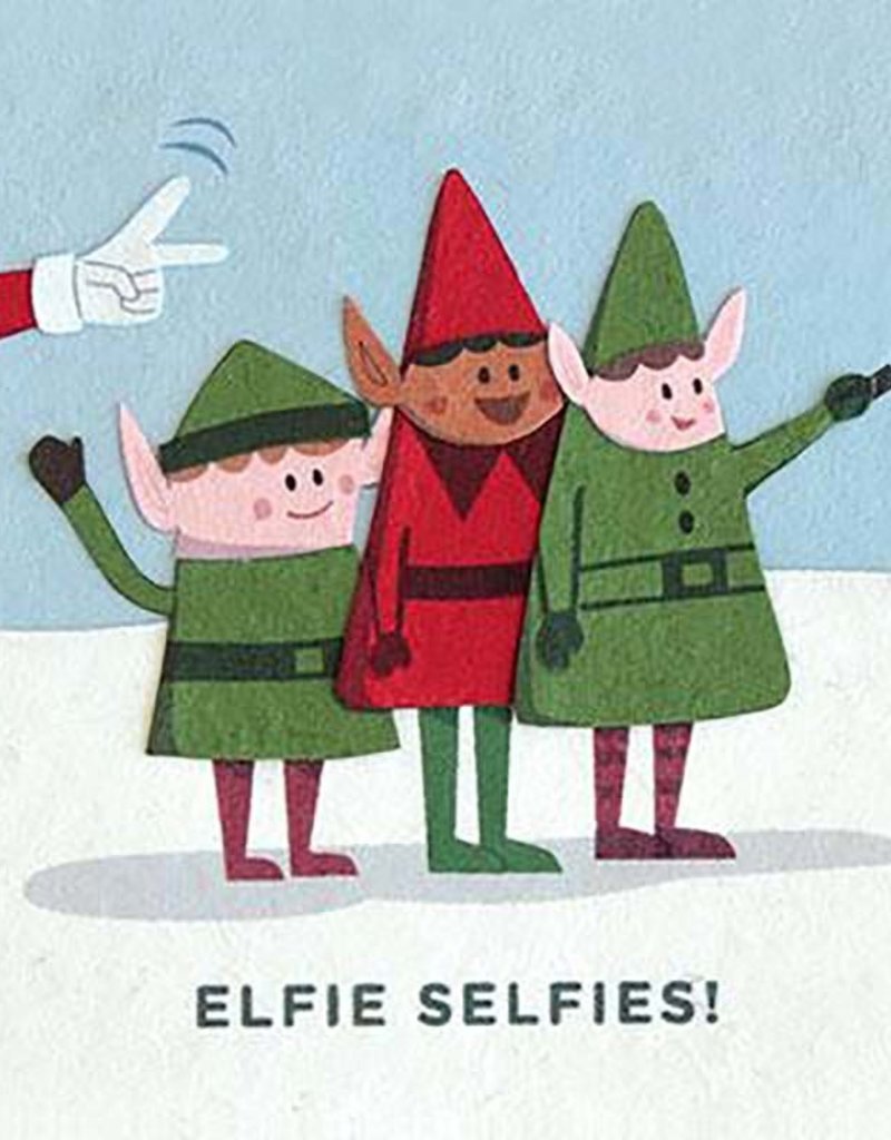 Good Paper Elfie Selfies Holiday Card