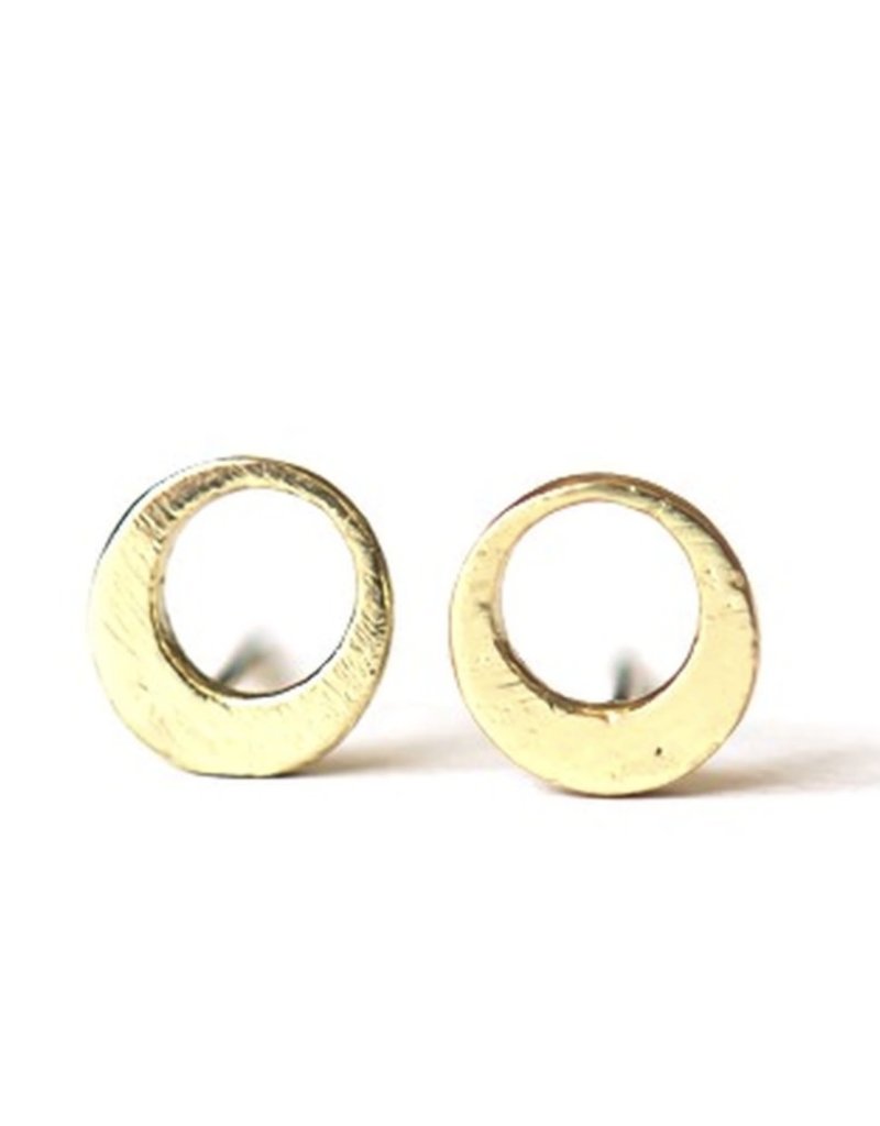 Fair Anita Orbit Stud Earrings Brass