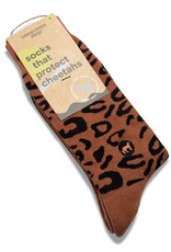 Conscious Step Socks that Protect Cheetahs Rust