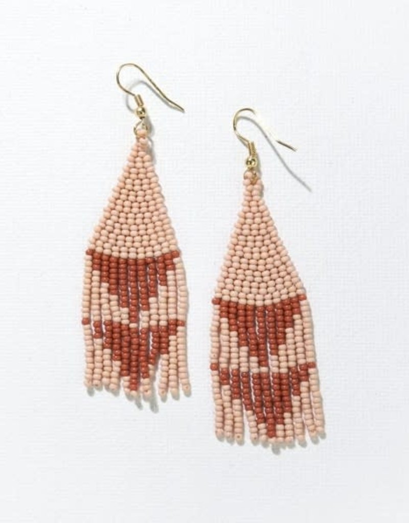 Ink & Alloy Blush Triangle Earrings