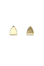 Purpose Jewelry Marquis Brass Stud Earrings