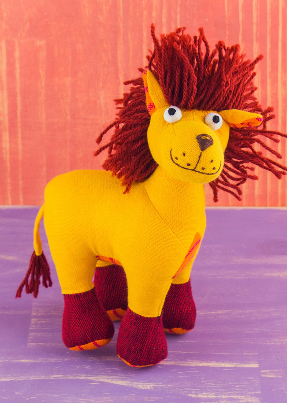 Mr. Ellie Pooh Fabric Plush Lion Rattle