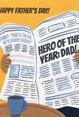 Good Paper Fathers Day News Card