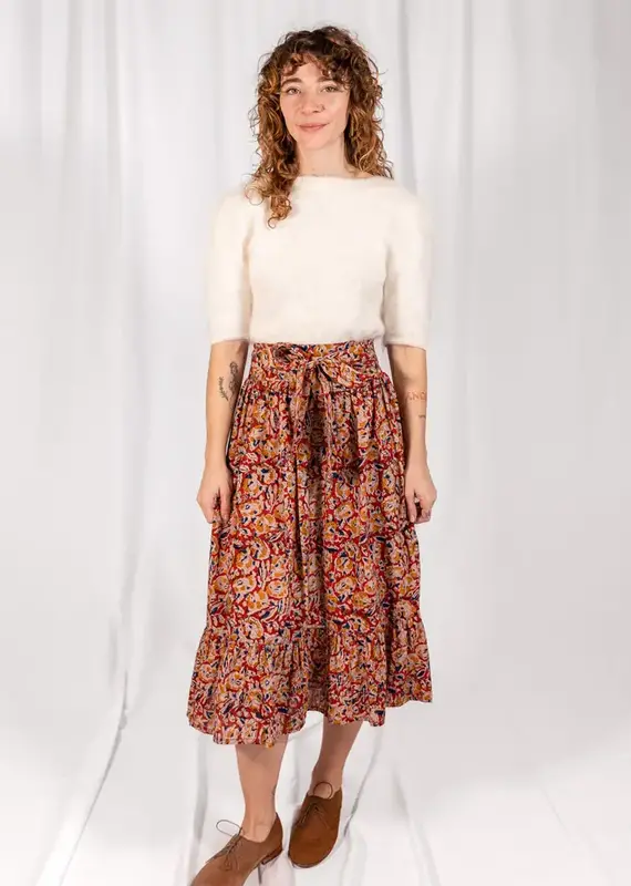 Mata Traders Nahla Ruby Midi Skirt