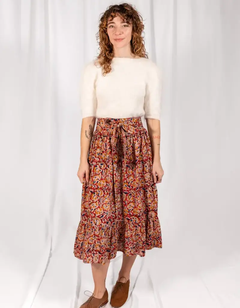 Mata Traders Nahla Ruby Midi Skirt