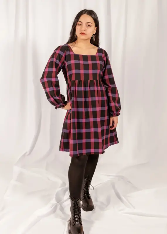 Mata Traders Nico Plaid Mini Dress