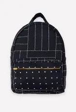 Anchal Small Black Crosshatch Backpack