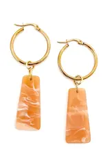 Beljoy Callum Tangerine Earrings