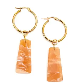 Beljoy Callum Tangerine Earrings Tangerine