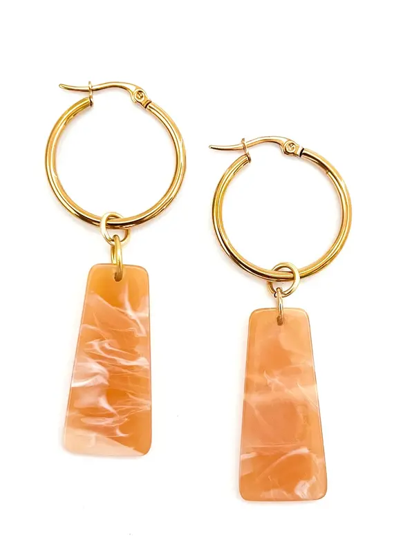Beljoy Callum Tangerine Earrings Tangerine