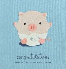 Good Paper Little Piggy Congrats Card