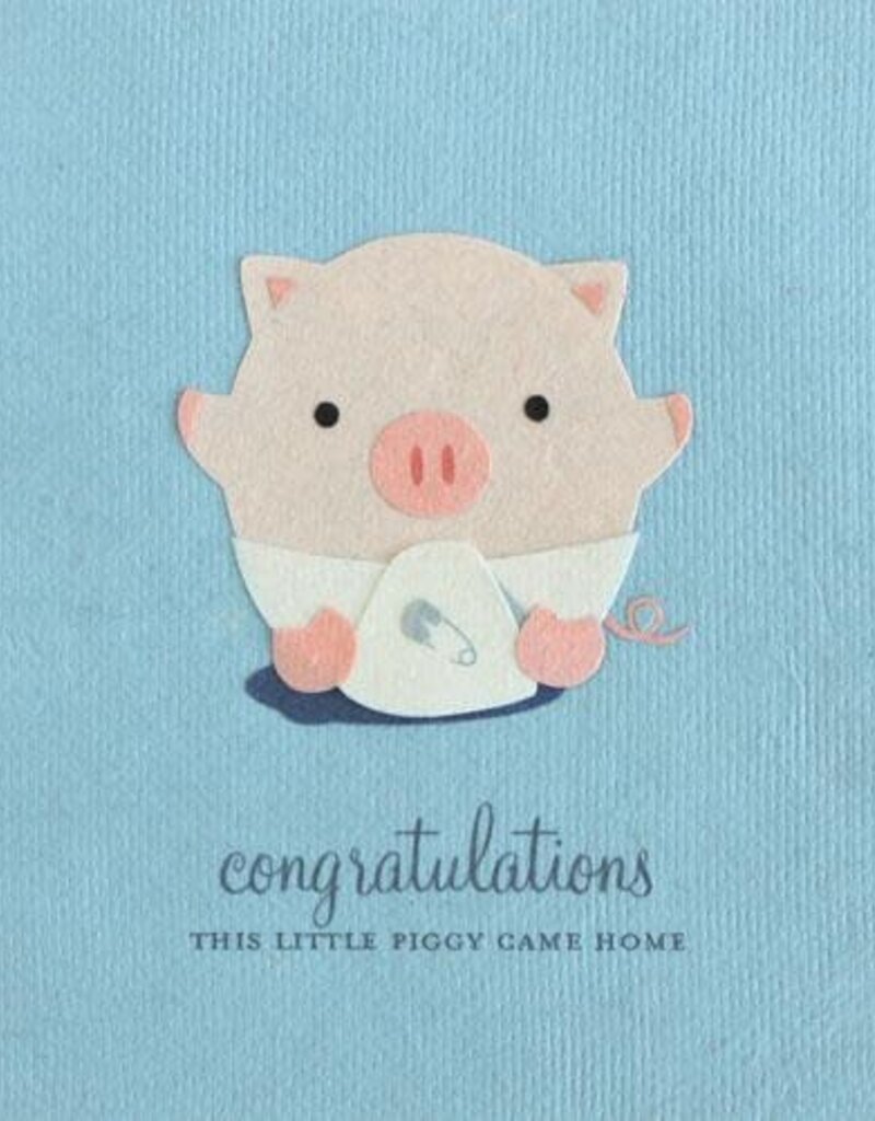 Good Paper Little Piggy Congrats Card