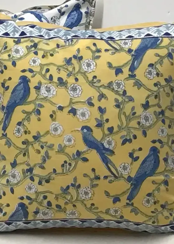 Natural Habitat Pakshi Blue Bird Pillow