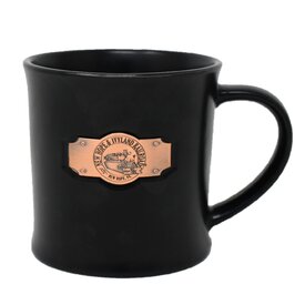 New Hope Railroad New Hope & Ivyland Ceramic Mugs with Copper Plague