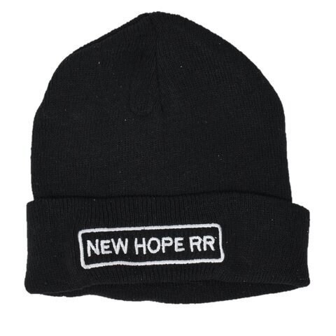 New Hope Railroad Men's Knit Beanie, Black