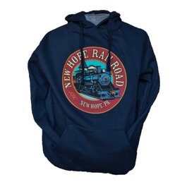 New Hope Railroad New Hope Railroad Adult Hoodie, Navy