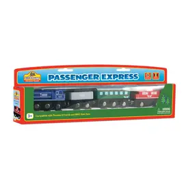 Lil Chugs Lil Chugs Wooden Passenger Express Train Set
