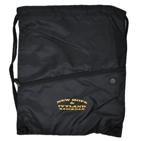 New Hope & Ivyland Drawstring Bag, Black