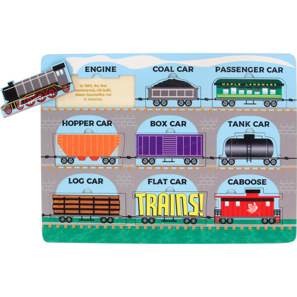  Maple Landmark Lift & Learn Train Puzzle