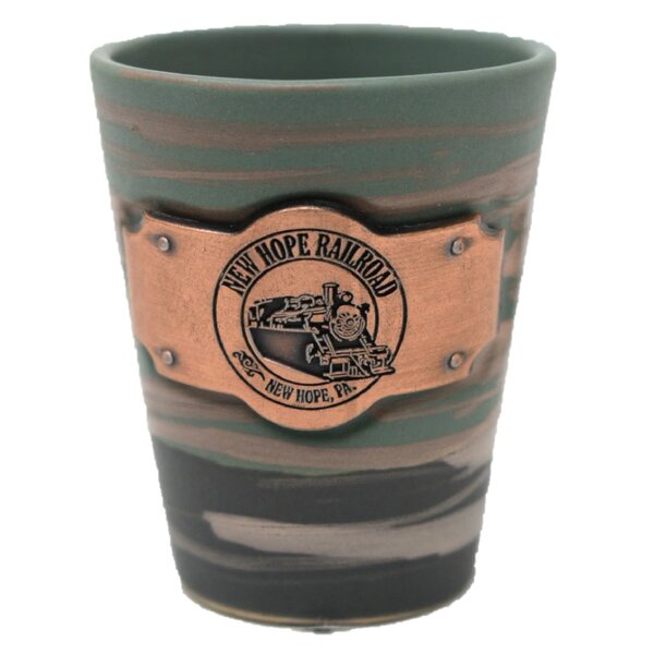 New Hope Railroad New Hope Railroad Streaked Shot Glasses with Copper Plaque