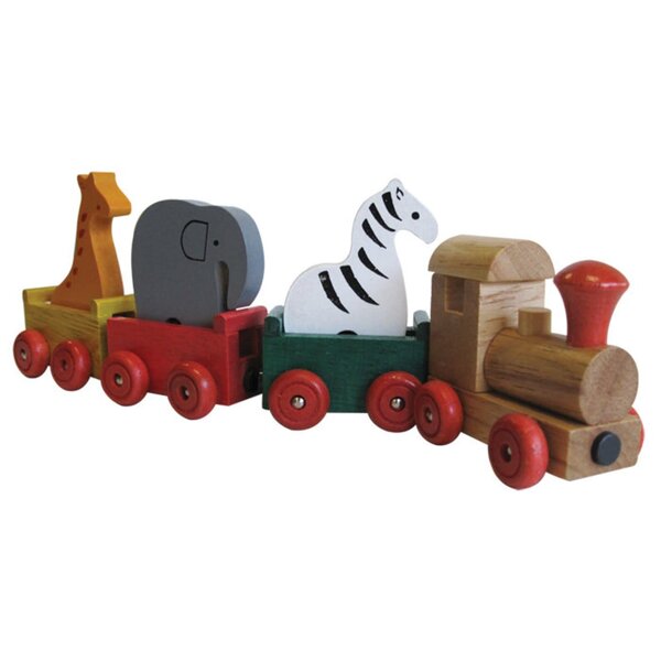  Magnetic Animal  Wooden Train Set