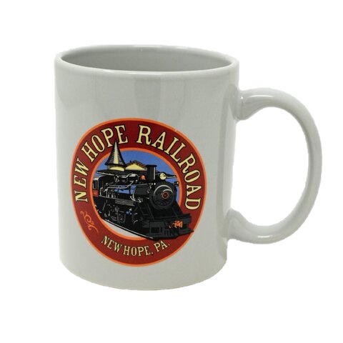 New Hope Railroad Round Logo Mugs