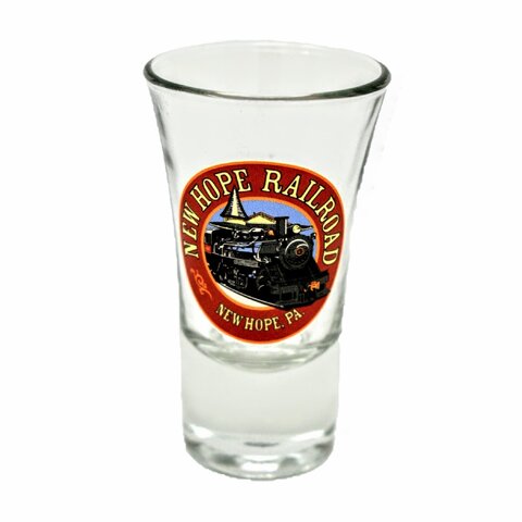 New Hope Railroad Flared Shot Glass