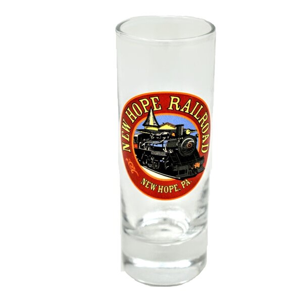  New Hope Railroad Tall Logo Shot Glass